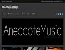 Tablet Screenshot of anecdotemusic.com